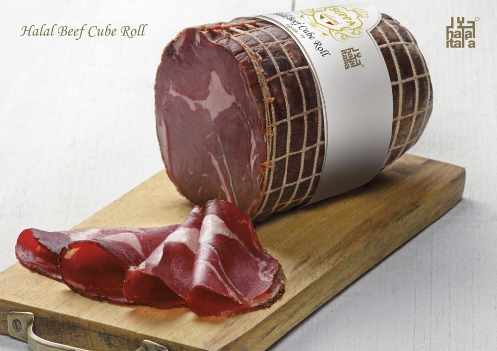 Suppa Salumificio Halal Produkte Beef Cube Roll